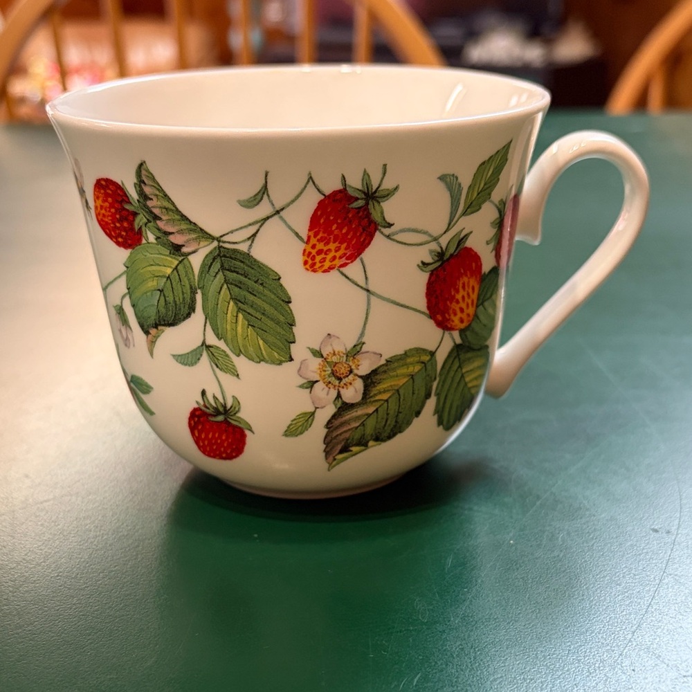 Roy Kirkham Alpine Strawberry Patterned Fine Bone China Mug